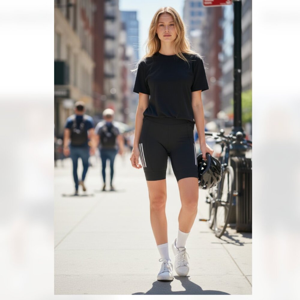 NWT Adidas $130 The Padded Cycling Shorts Black Small